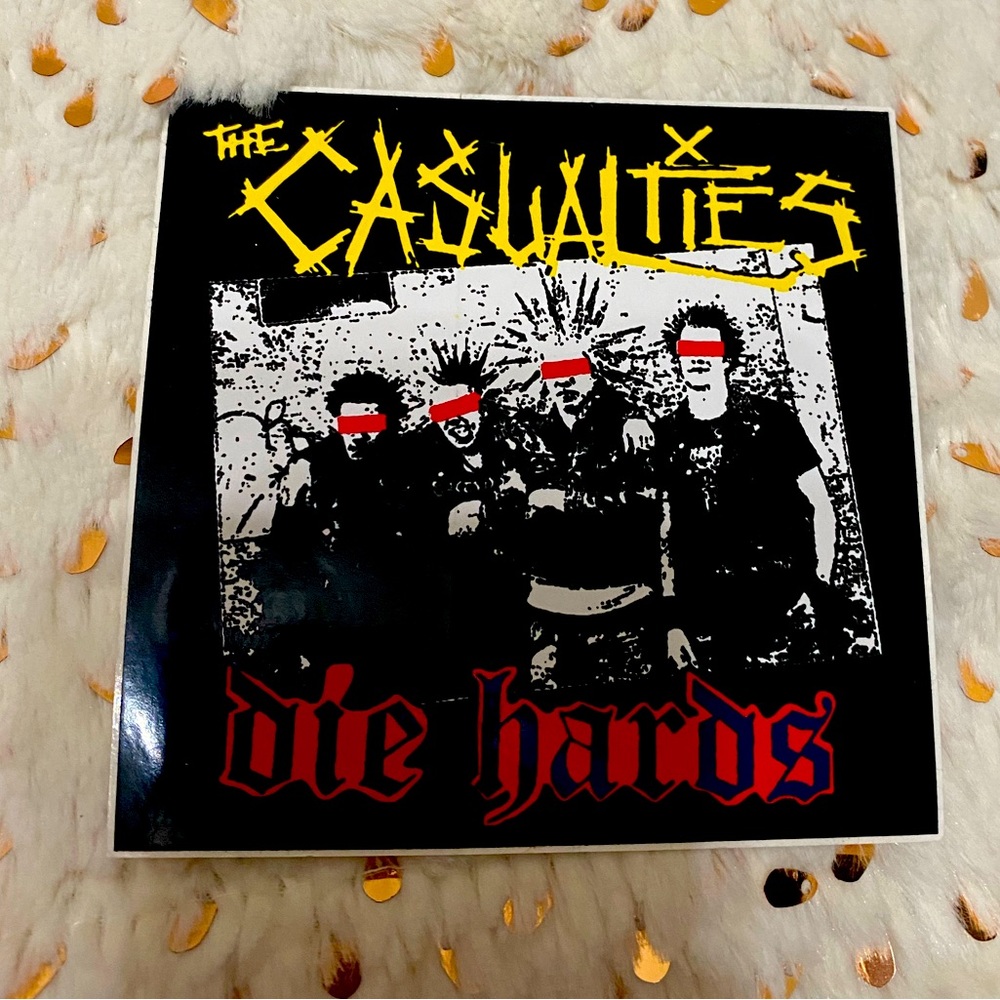The Casualties Sticker. Punk Rock. 2000. Y2K.
